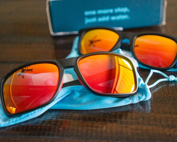 Rheos Gear floating sunglasses with case and pouch
